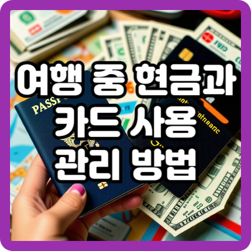 여행 중 현금과 카드 사용 관리 방법
