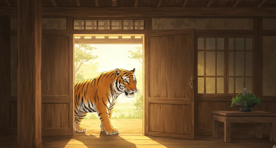 호랑이가 집 안으로 들어오는 꿈