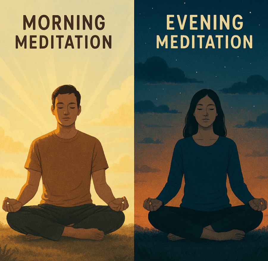 아침 명상 VS 저녁 명상, 언제가 더 효과적일까?