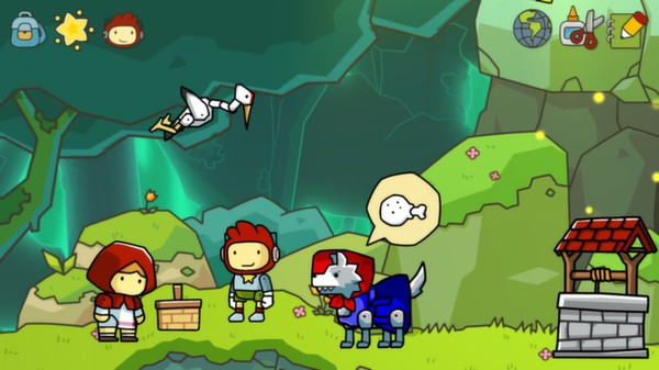 스크리블너츠 Scribblenauts 게임화면 @엘프리의놀이터