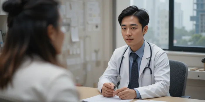 의사와 상담 중인 모습