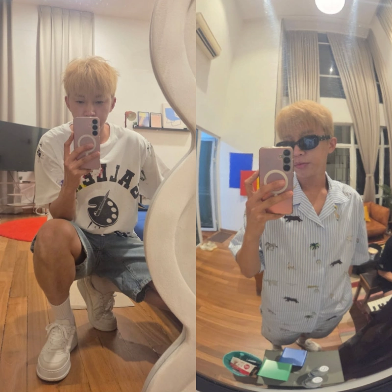 임영웅 금발 변신 사진