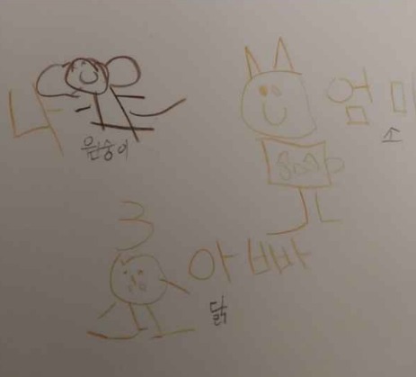 딸이 그린 그림 7세