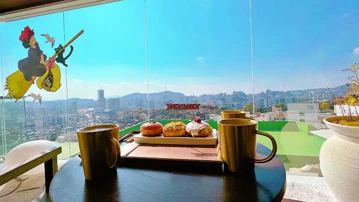 야경 뷰 멋진 전통 한과 주악 스타일 도너츠 카페 창신동 동묘 맛집 추천 생방송투데이 도넛 오늘방송 떴다 동네방네