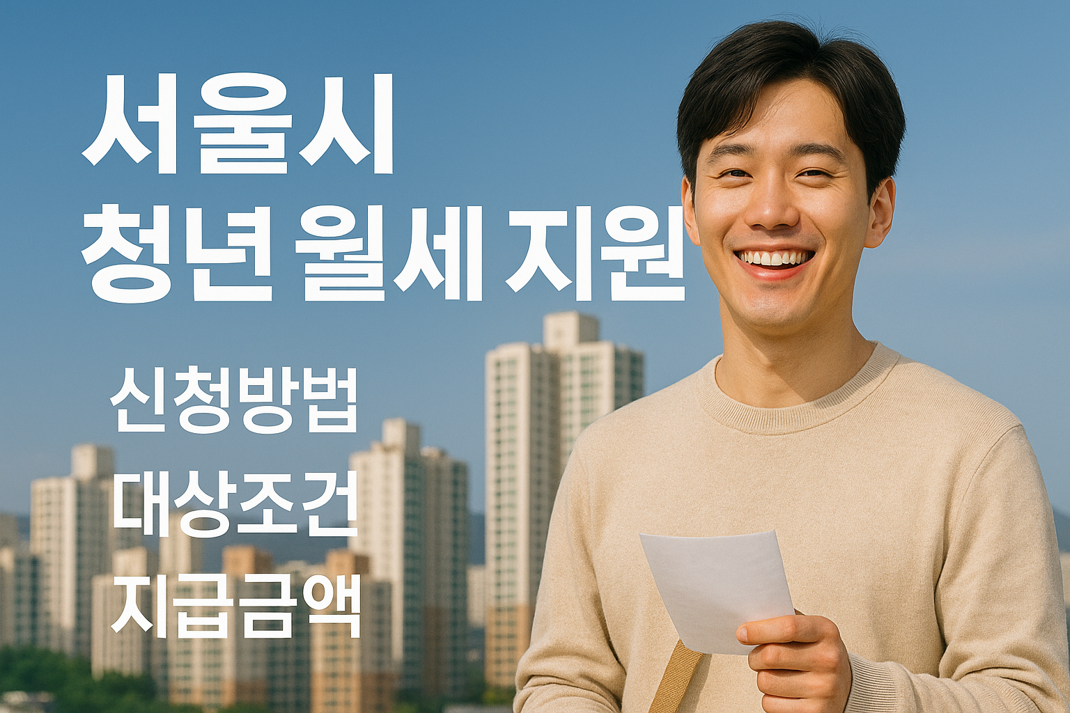 서울시 청년월세 지원금 신청