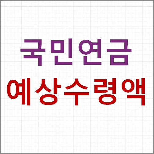 국민연금 예상수령액