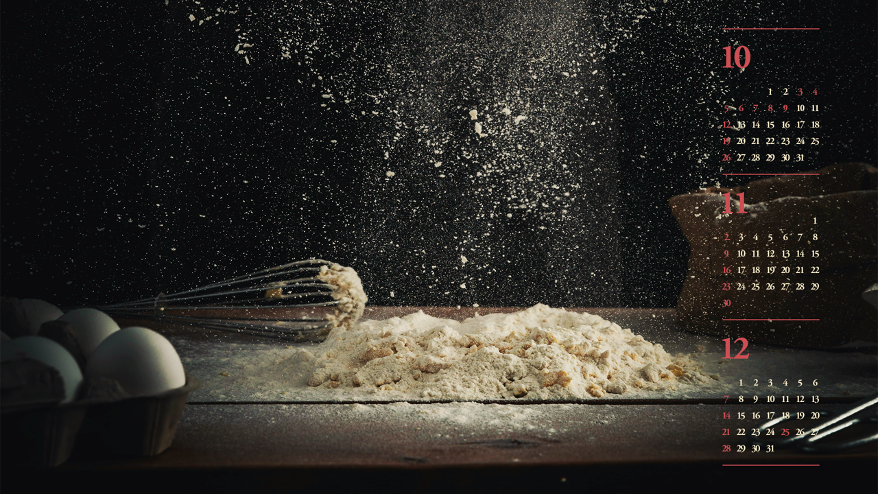 03 밀가루 검정배경 B - 2025년11월 노트북배경화면