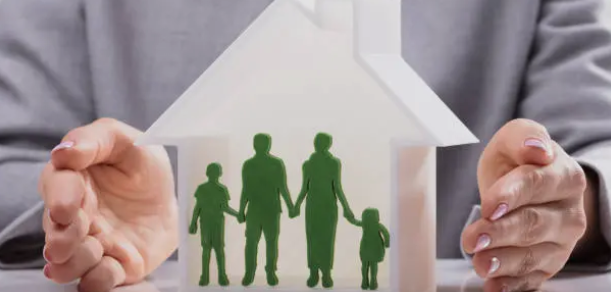 단란한 가정의 집 모양