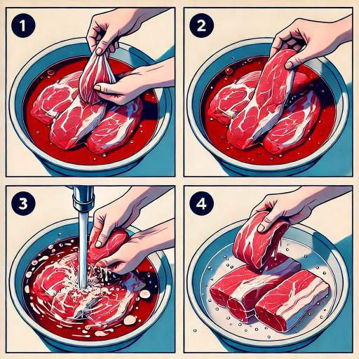 돼지고기 핏물빼는법