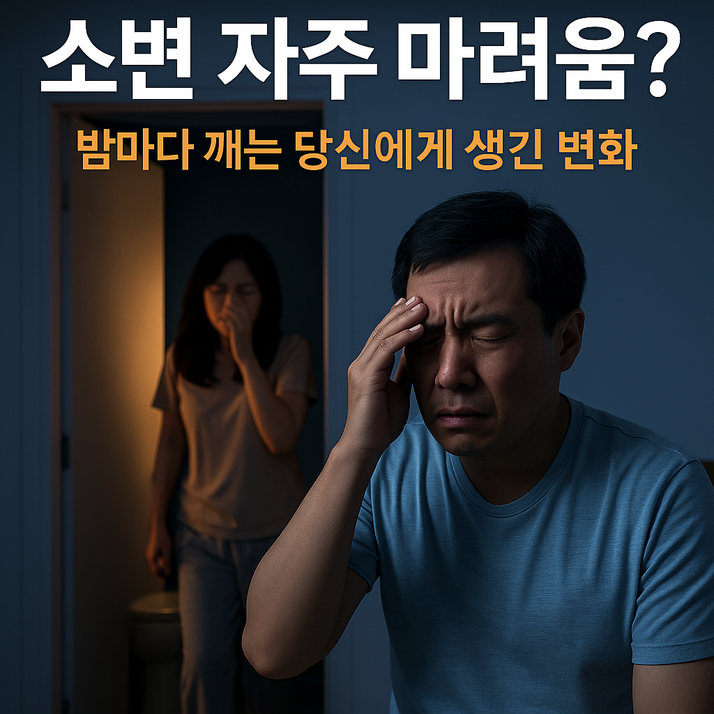 밤에소변자주마려움-소변자주마려움-당뇨-방광염-수면장애