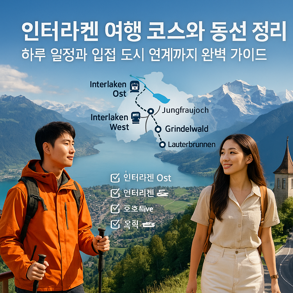 인터라켄 여행 코스와 동선 정리 하루 일정과 인접 도시 연계까지 완벽 가이드