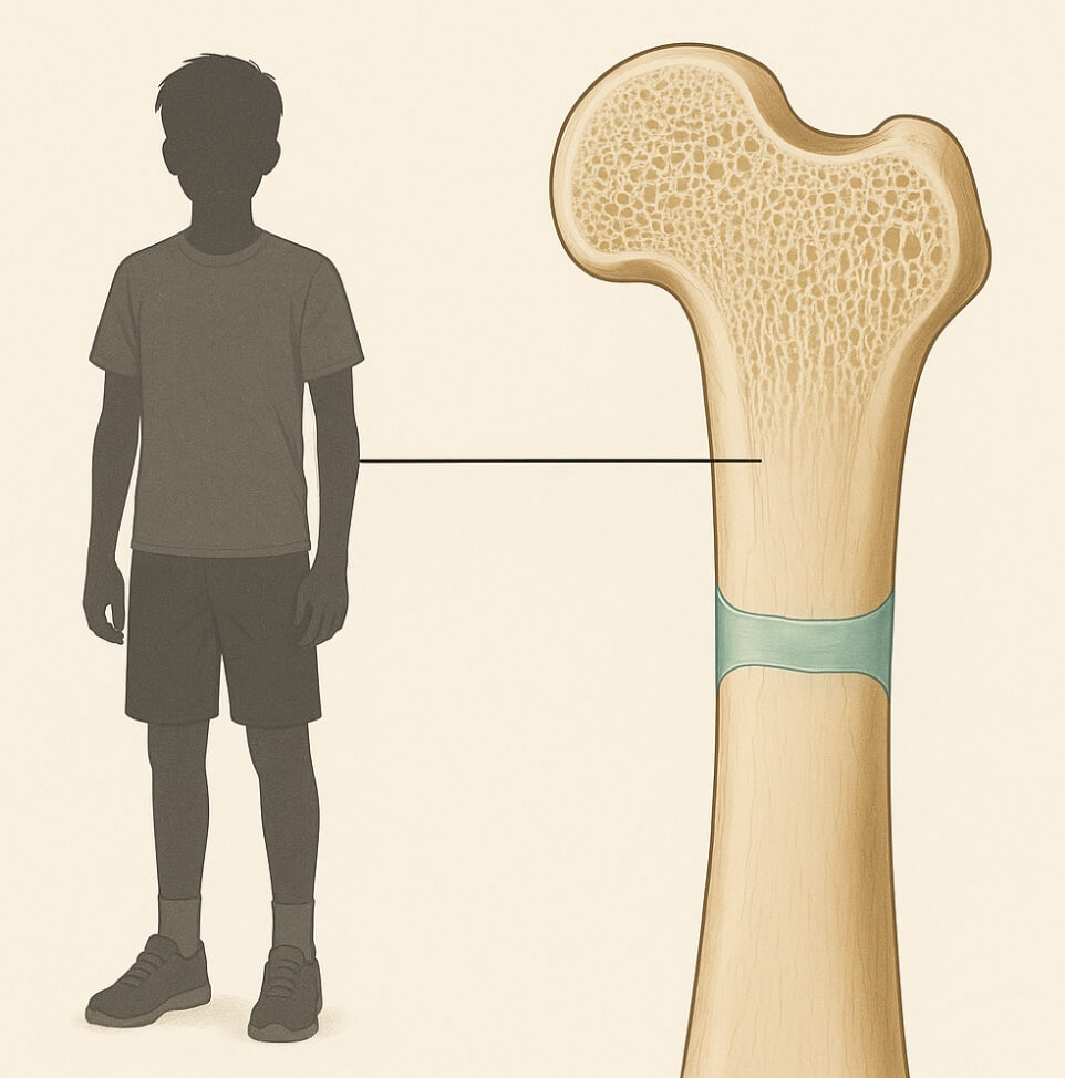 청소년의 성장판 그림