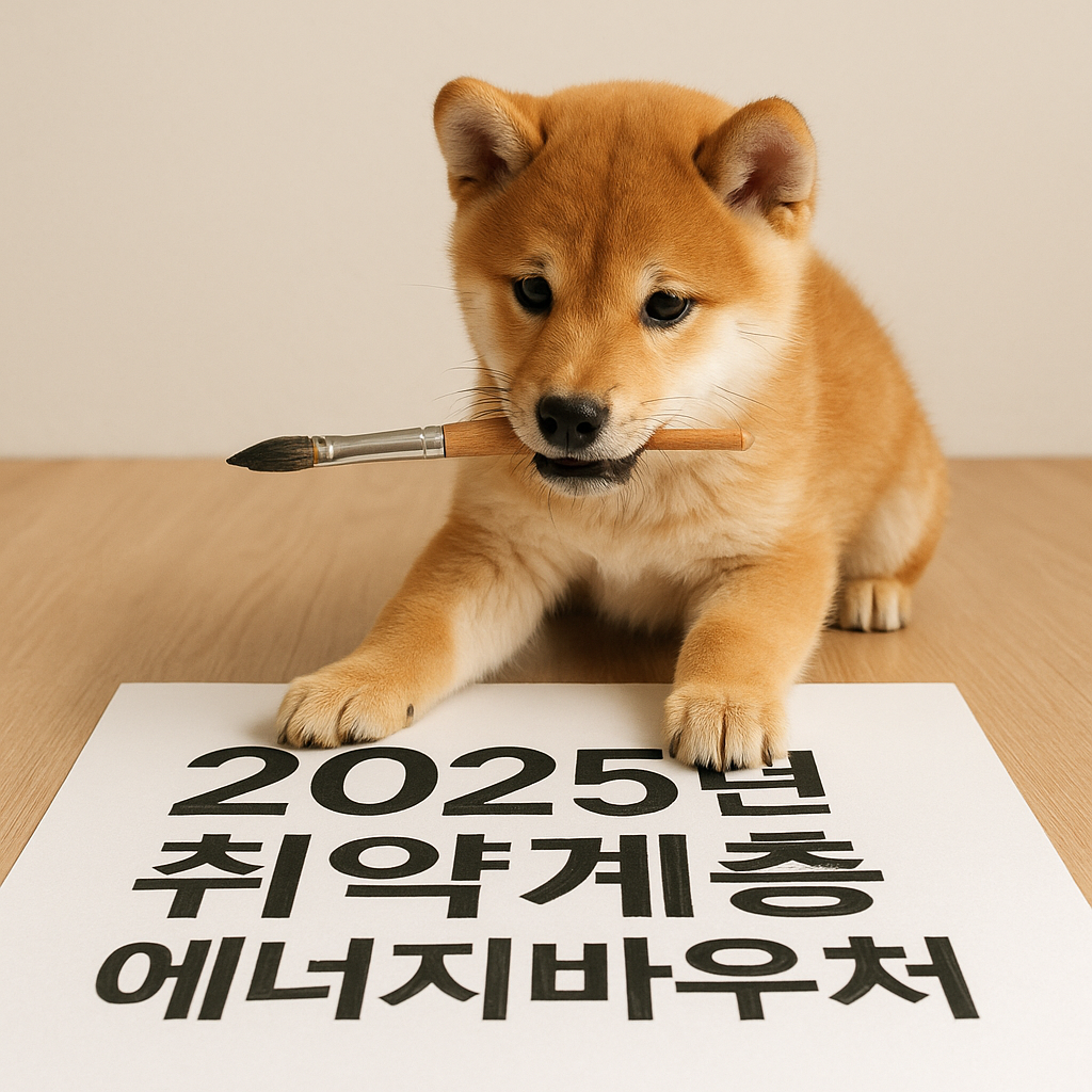 2025년 취약계층 에너지바우처 안내