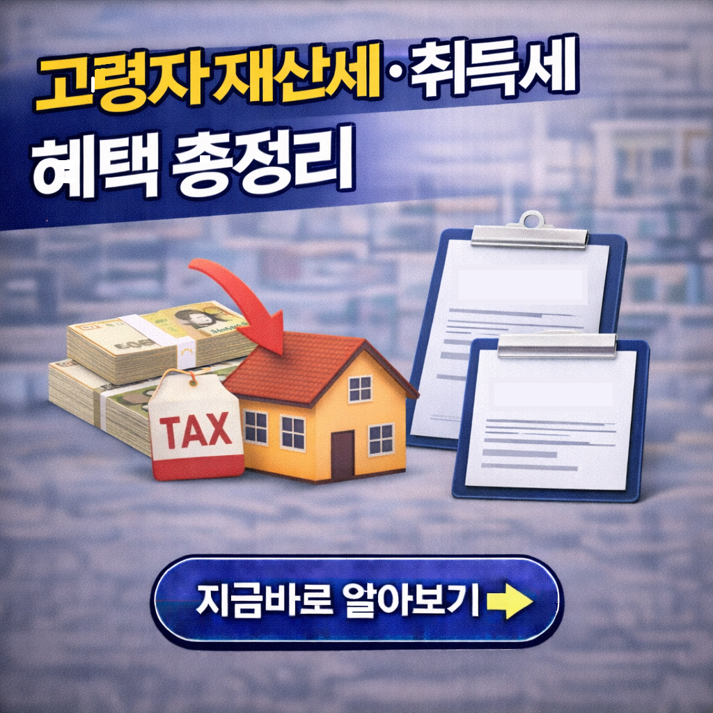"종부세 0원 만드는 법? 2026년 달라진 고령자 재산세·취득세 혜택 총정리"