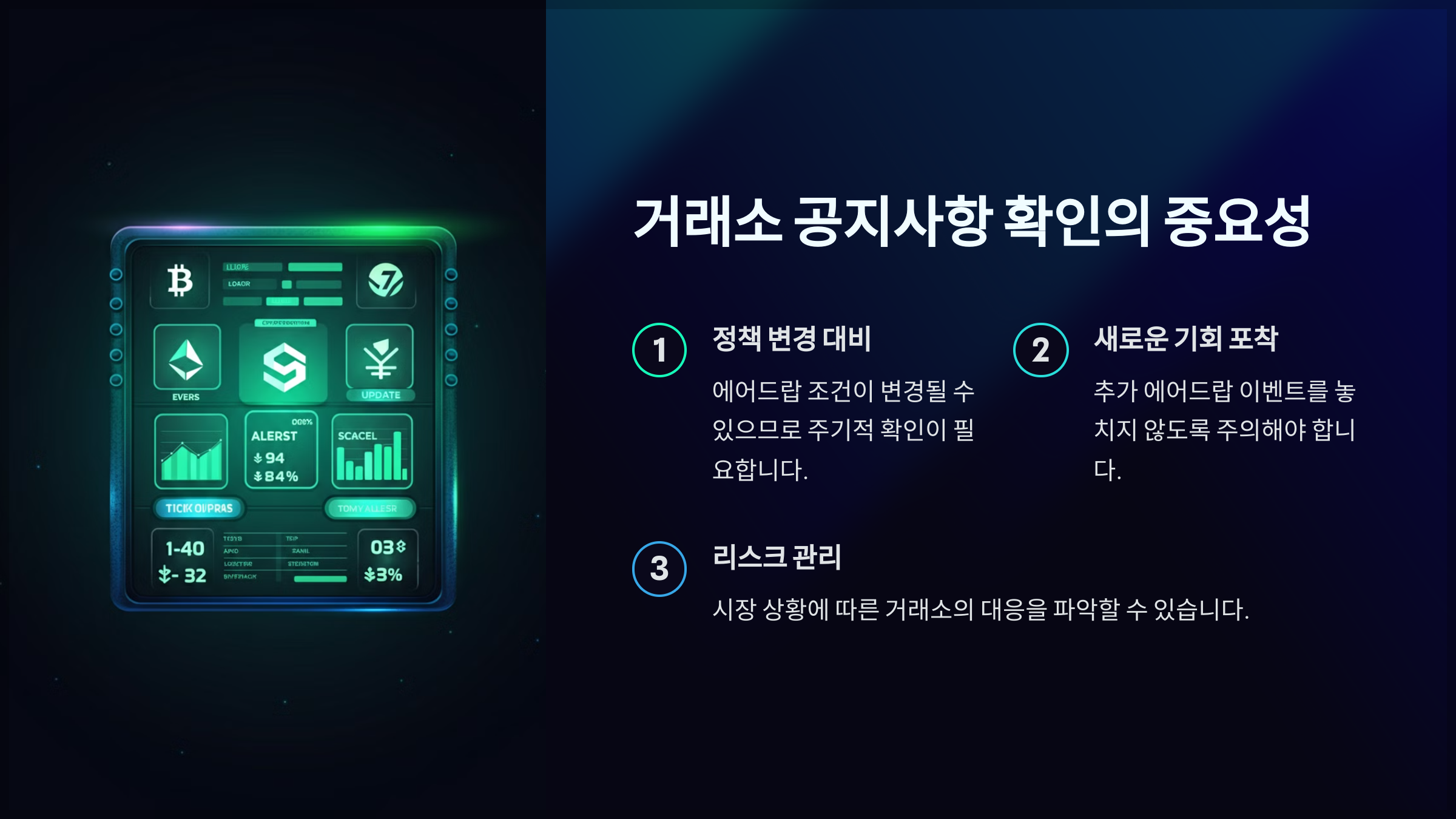 거래소 공지사항 확인의 중요성