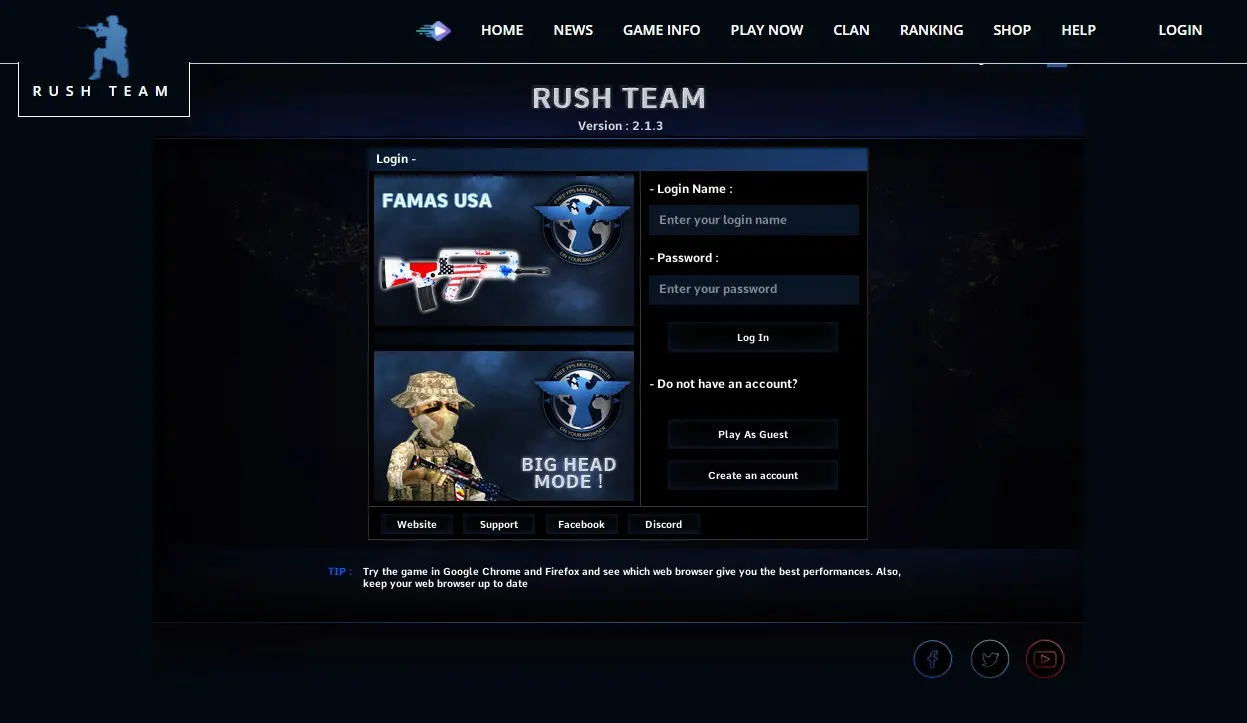 설치 없이 웹 브라우저에서 하는 FPS 게임 사진 1