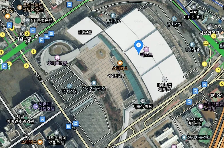 벡스코 제1전시장 이미지