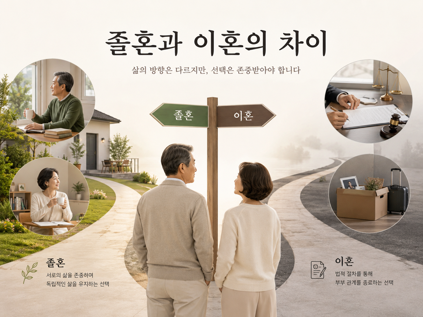 졸혼과 이혼의 차이 정리는?