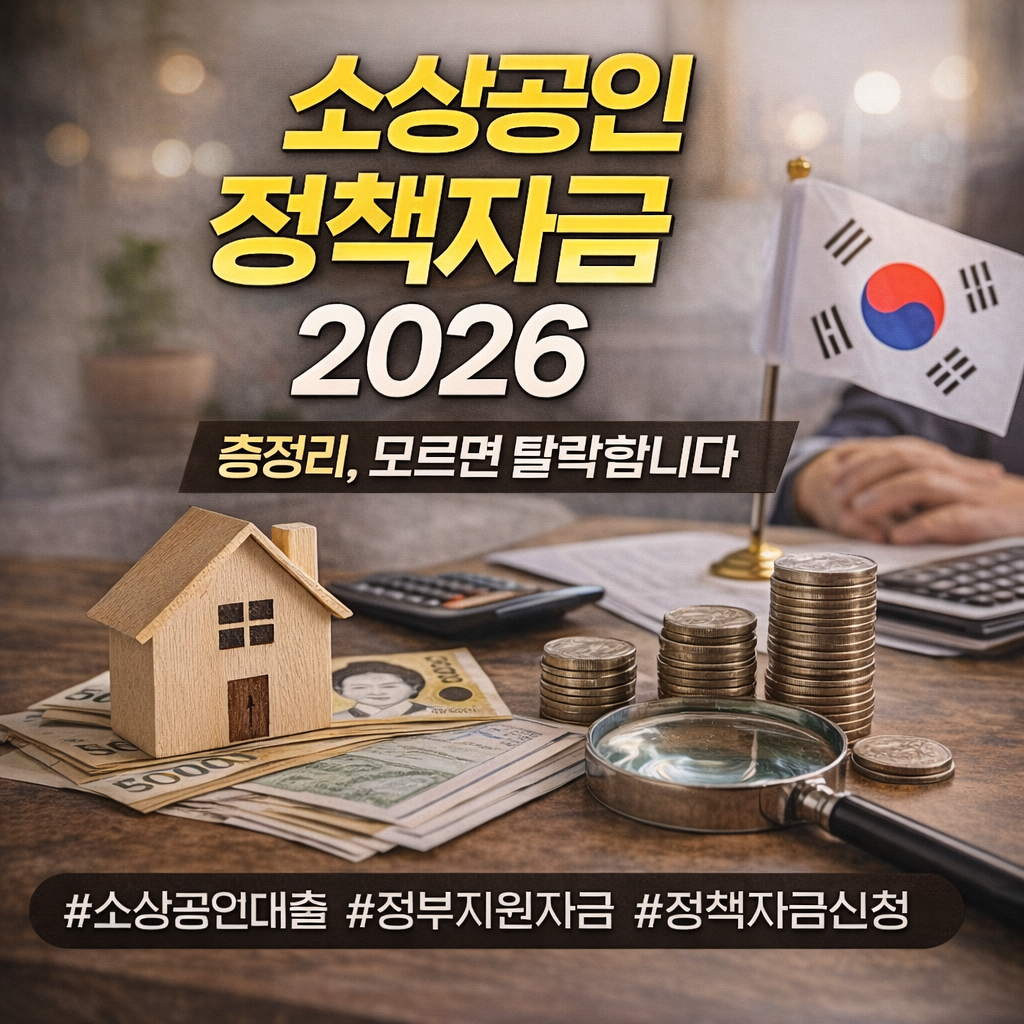소상공인 정책자금 2026 총정리, 모르면 탈락합니다