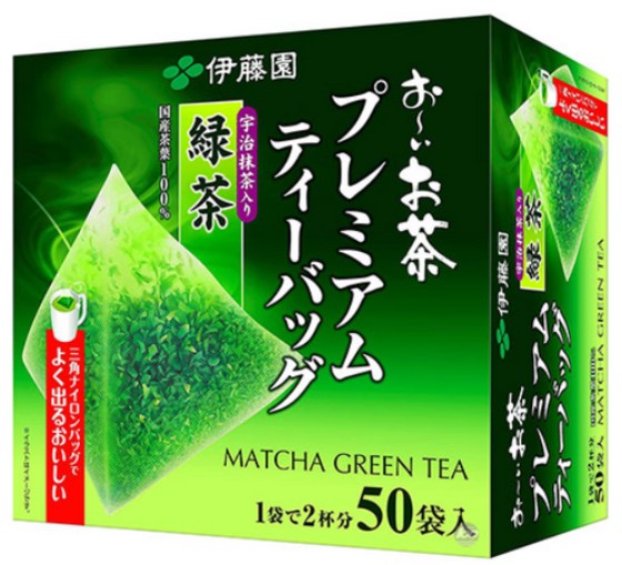 일본의 녹차 이토엔 오이오차 티백의 이미지