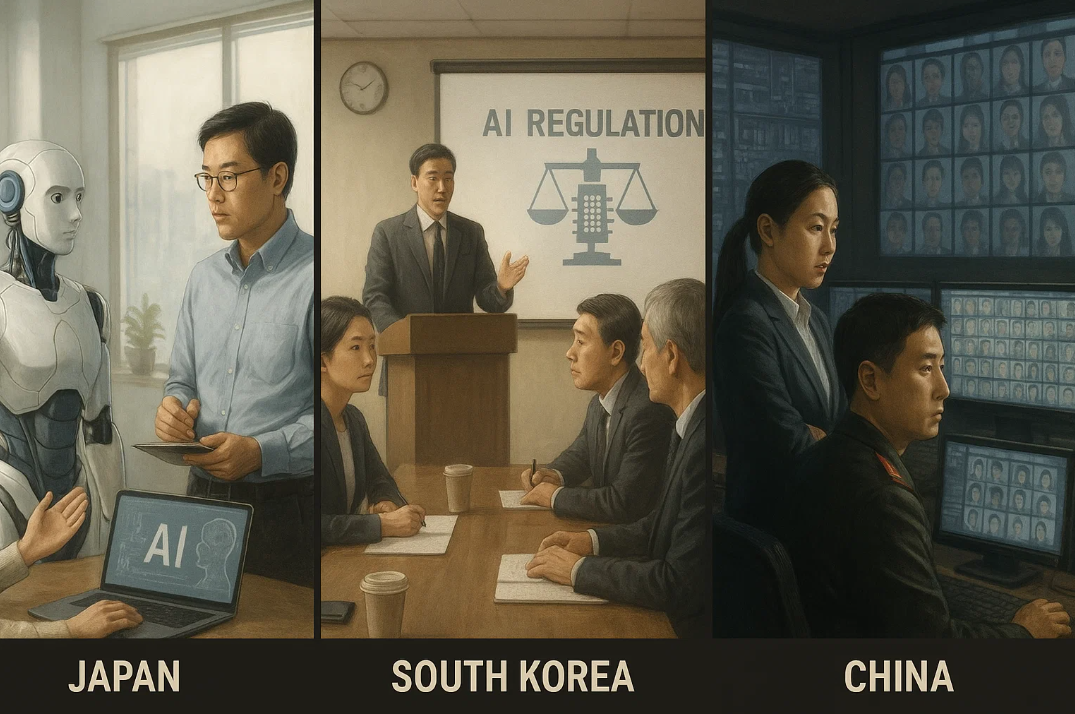 아시아 국가의 AI 통제 관련 사진