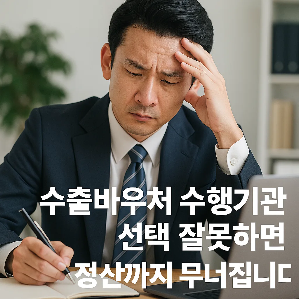 수출바우처 수행기관 선택 기준과 정산 리스크를 구체적으로 정리