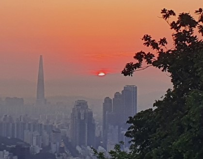 해돋이 명소 서울 (우면산) 일출 사진