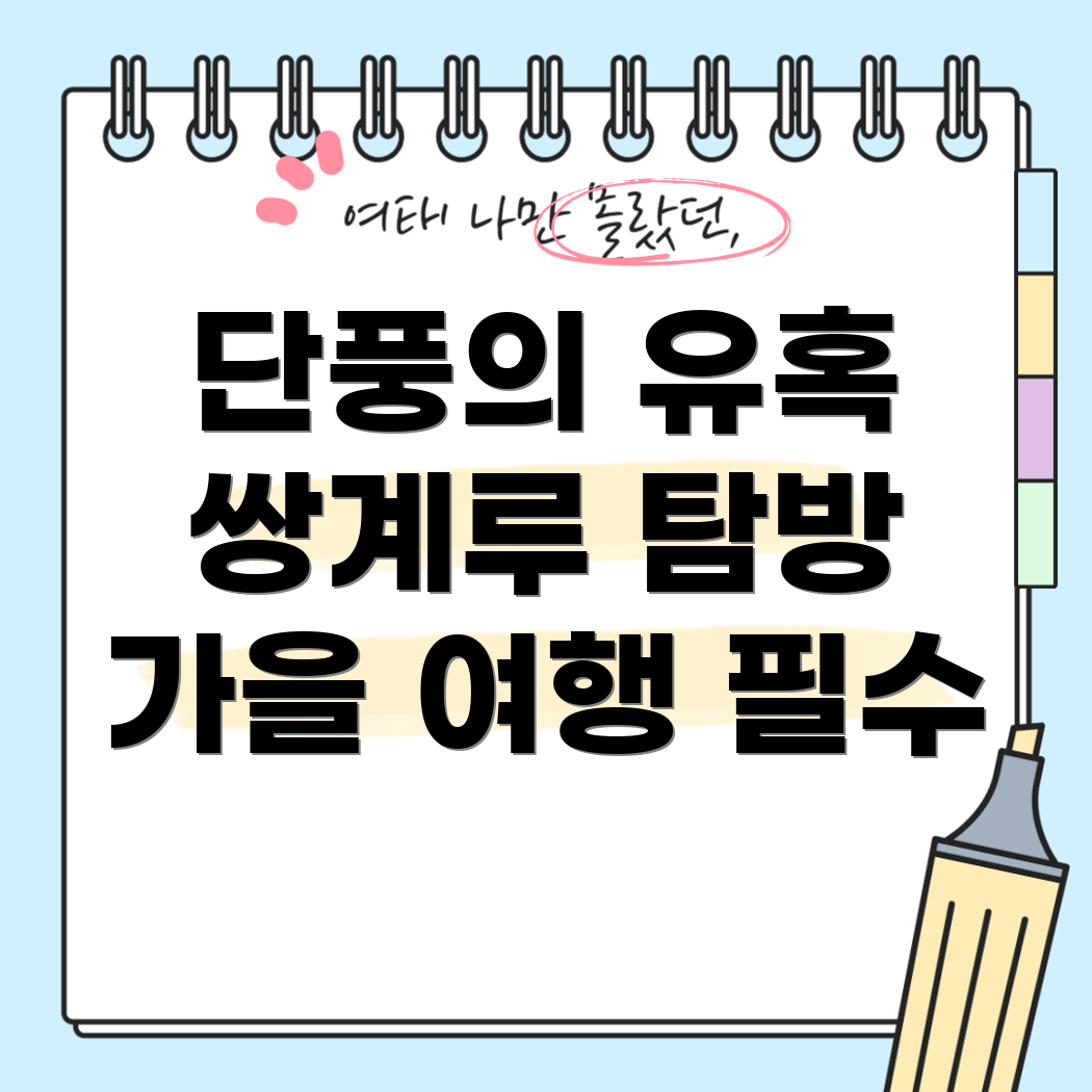 백양사 단풍