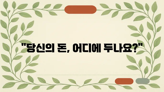 저축은행쿅과 시중은행 차이점