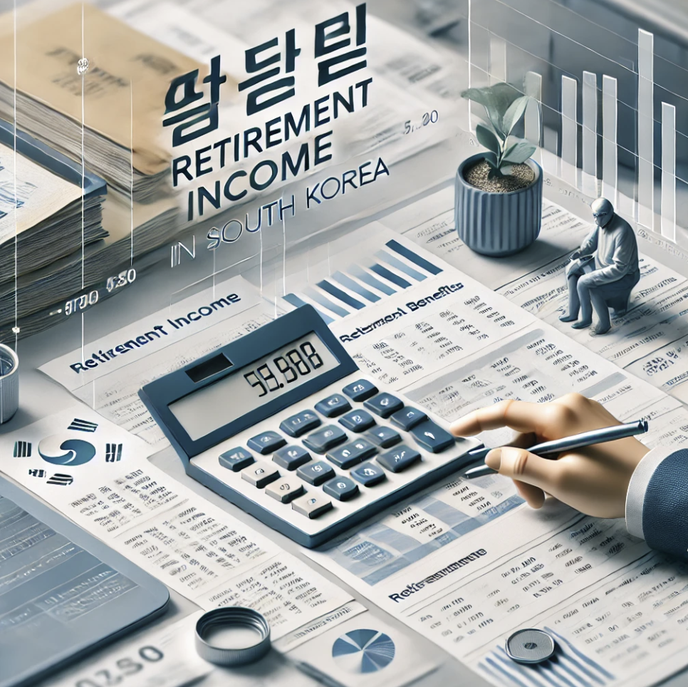 퇴직소득 계산 중인 사무직원