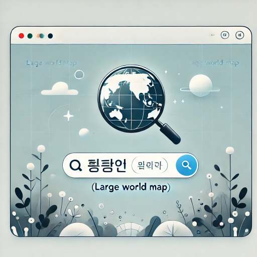 세계지도 크게보기 방법 (PC/모바일)