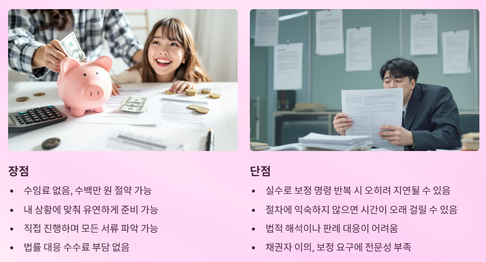 나홀로 개인회생의 장단점