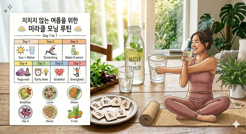 지치지 않는 여름을 위한 미라클 모닝 루틴