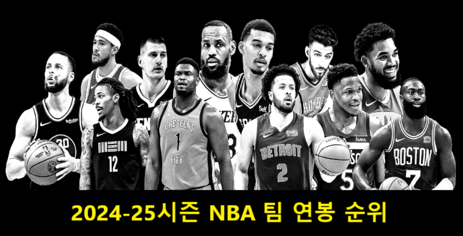 2024-25시즌 NBA 팀 연봉 순위
