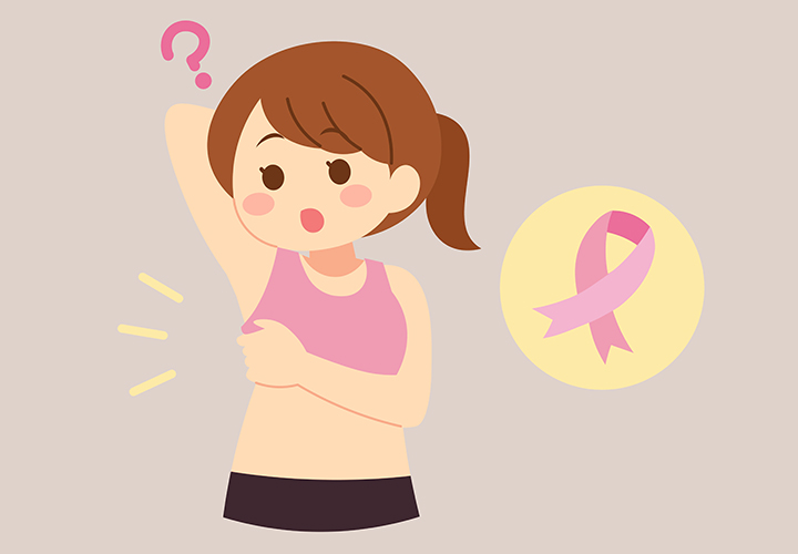 림프절이-비대해짐을-느낀-여성