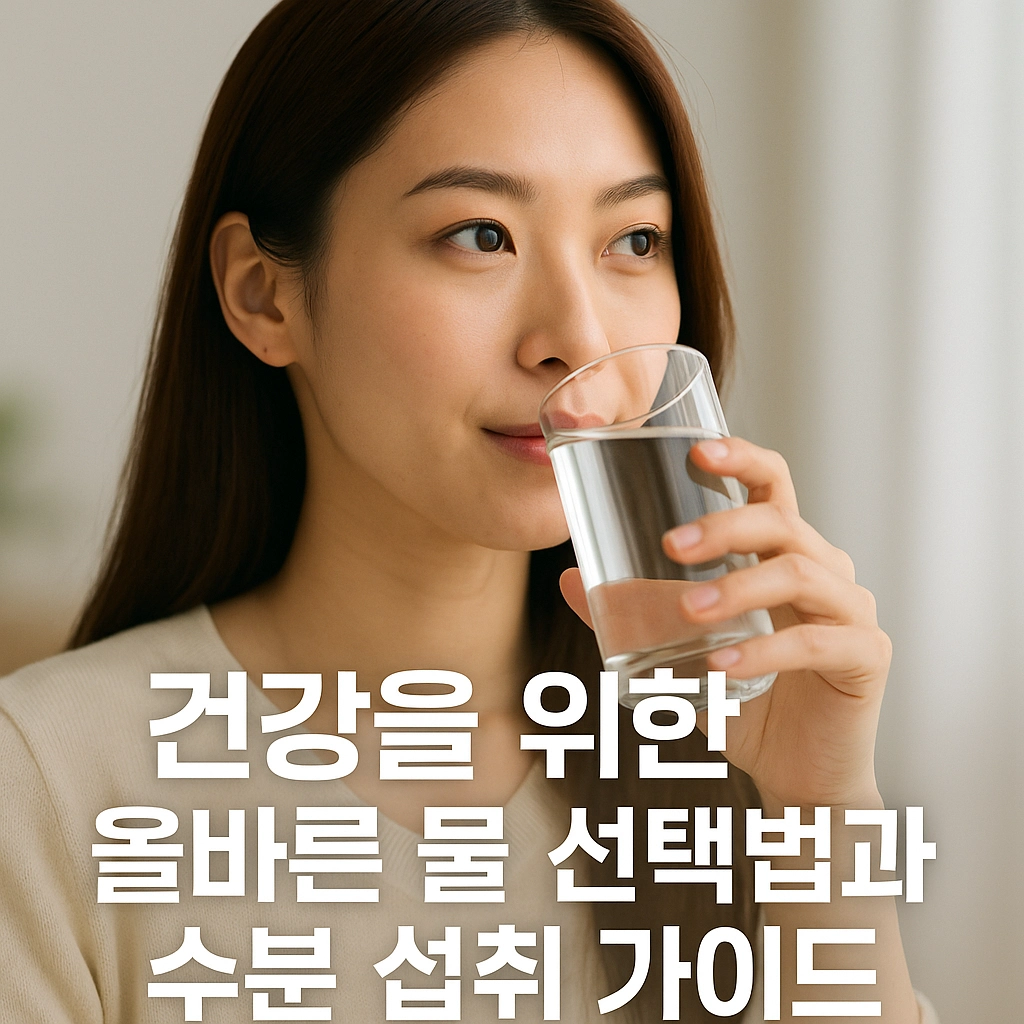 건강을 위한 올바른 물 선택법과 수분 섭취 가이드
