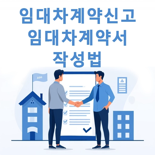 임대차계약신고 임대차계약서양식 작성법