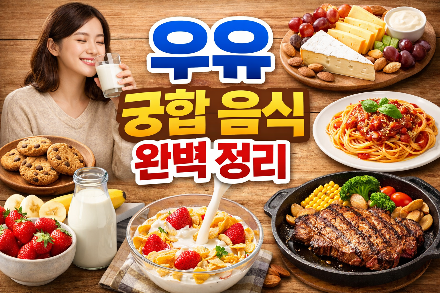 우유 궁합 음식