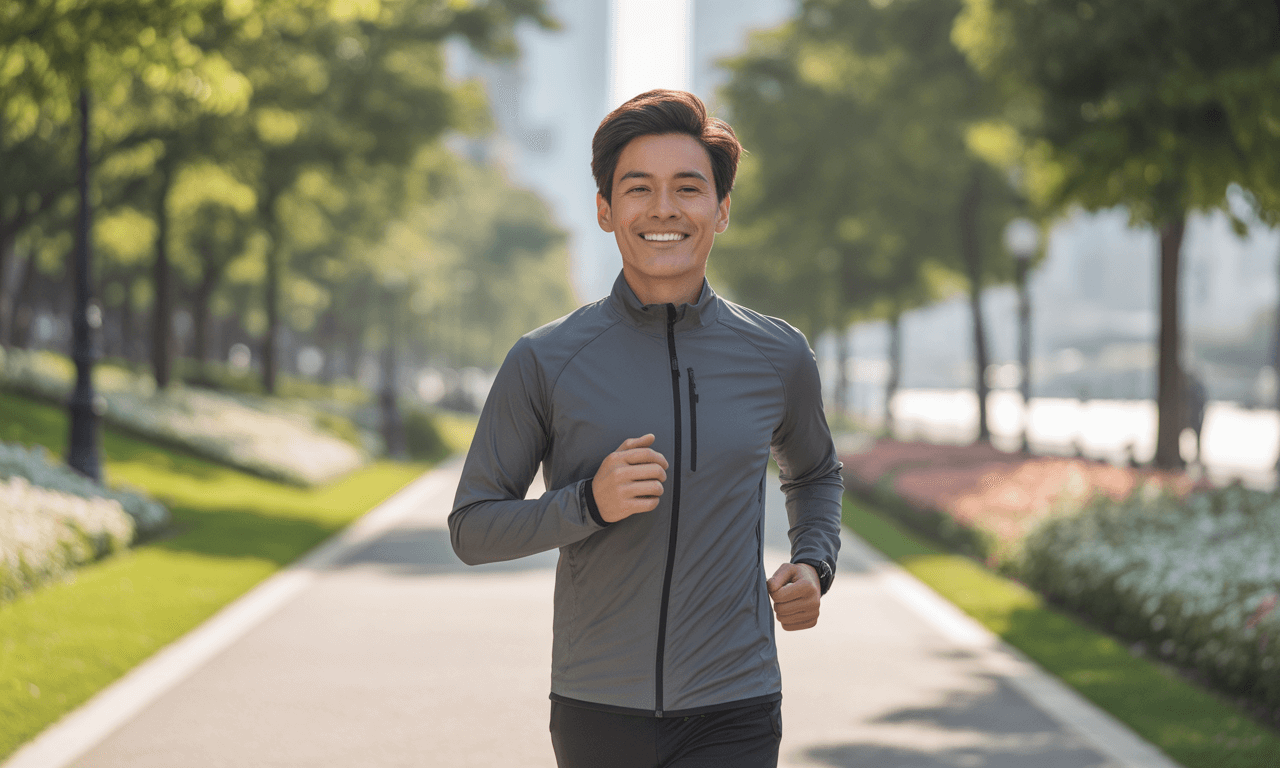 방귀가-자주-나오는-증상-조깅하는-모습