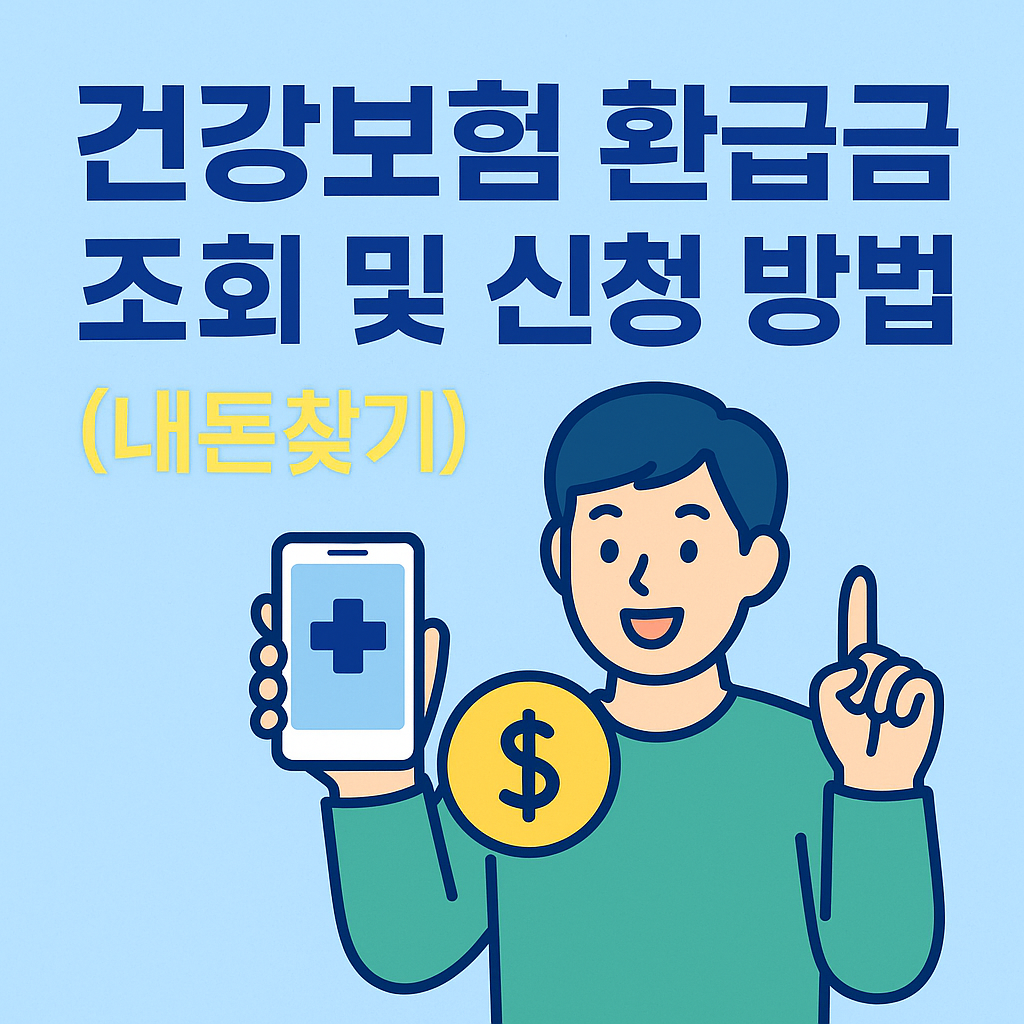 건강보험 환급금 조회 및 신청 방법(내돈찾기)