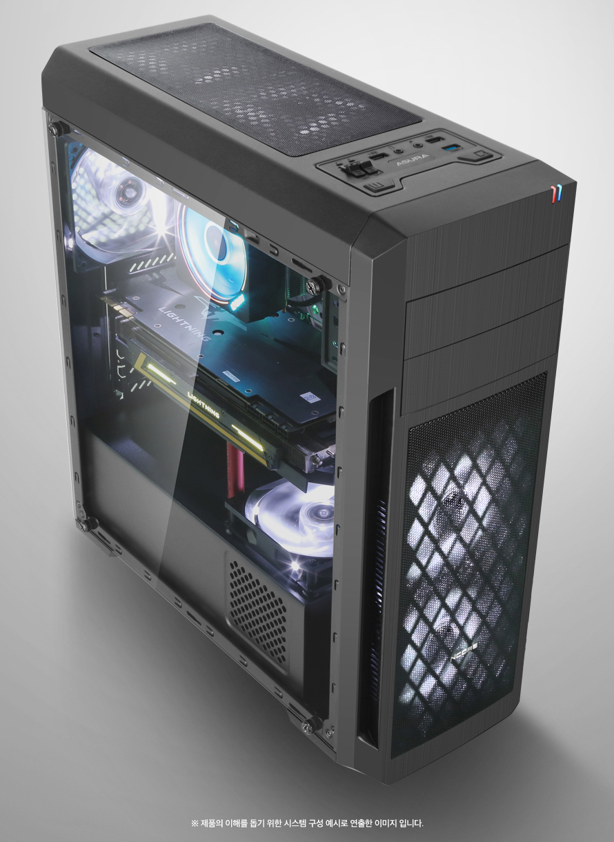 ABKO NCORE 아수라 USB3.0 풀 아크릴 윈도우