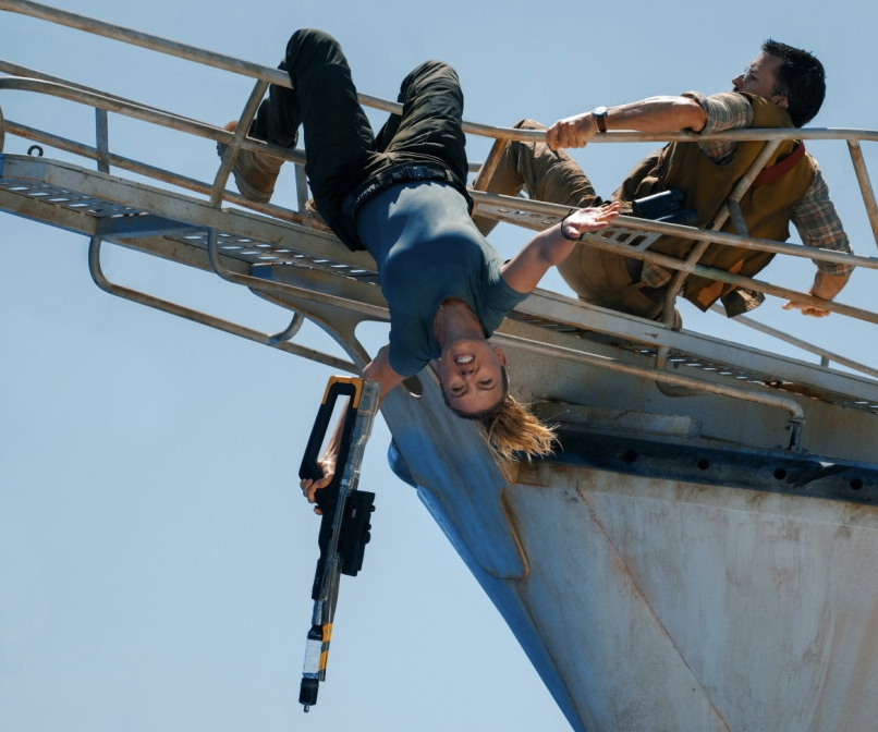 쥬라기 월드:새로운 시작 스칼렛 요한슨의 액션