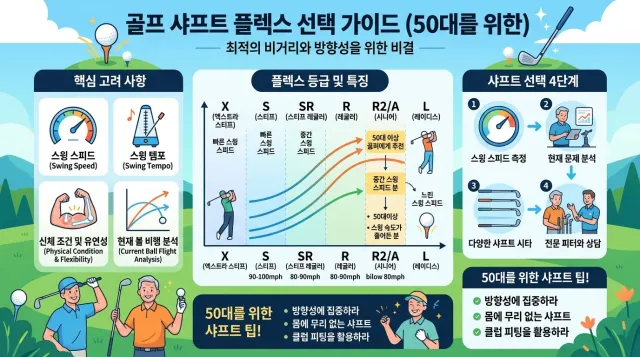 주말골퍼의 샤프트 구매가이드 설명 이미지