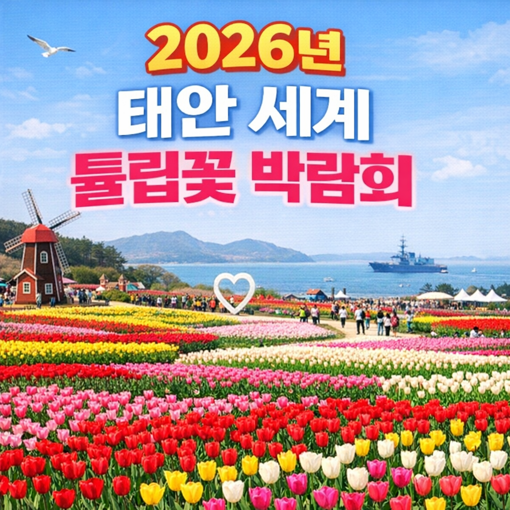2026년 태안 세계 튤립꽃 박람회 관련 사진