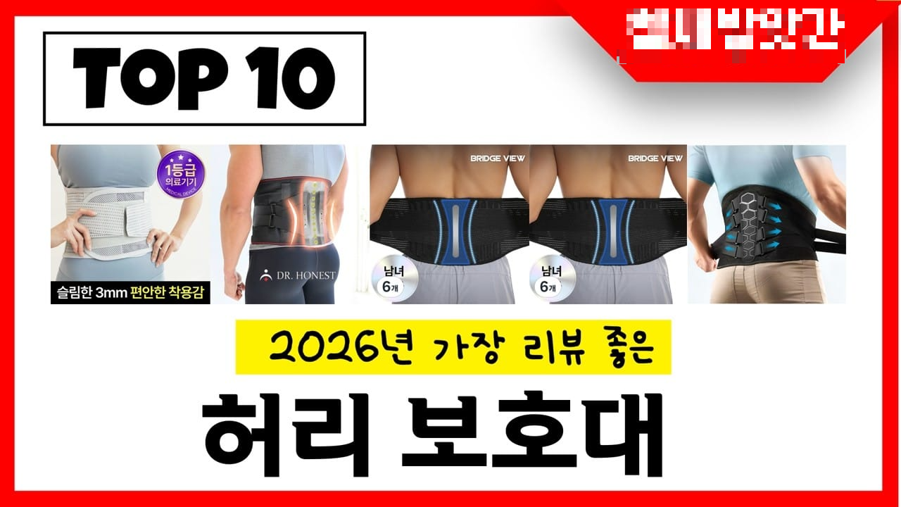 허리보호대 고르는법 실제 구매자 후기 리뷰