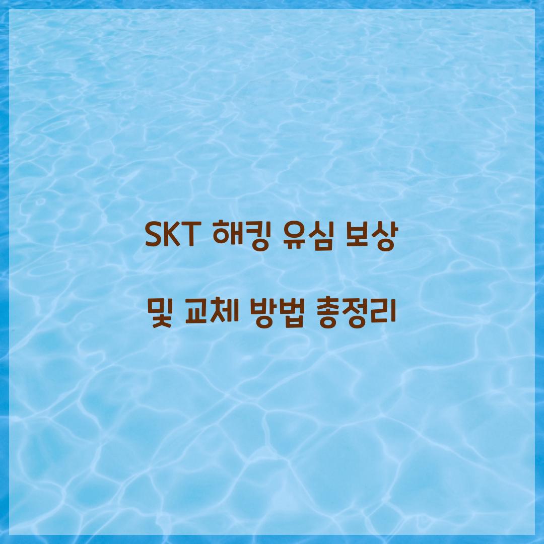 SKT 해킹 유심 보상