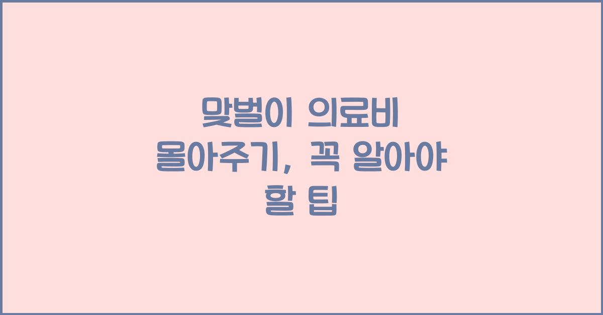 맞벌이 의료비 몰아주기