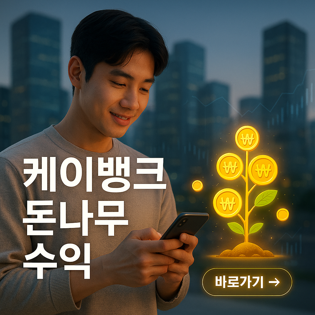 케이뱅크 돈나무 계수익 산기와 타 금융상품 비교