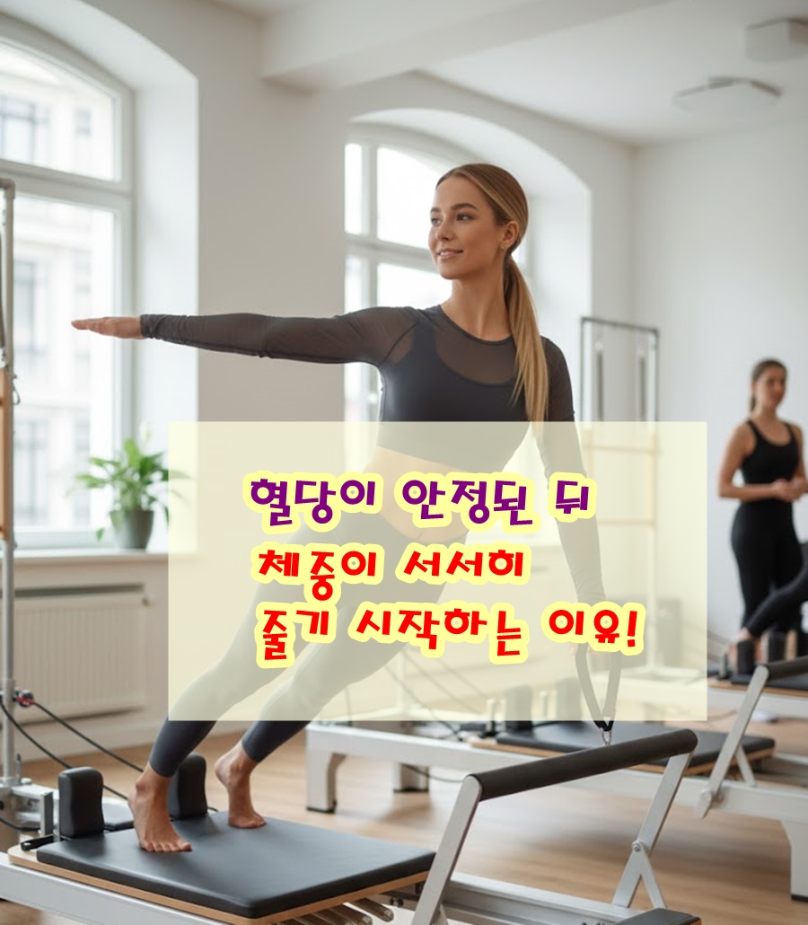 혈당이 안정된 뒤 체중이 서서히 줄기 시작하는 이유!