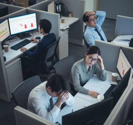 월급보고 한숨쉬는 직장인들